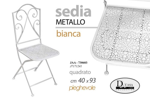 Sedia quadrata metallo - quadrata,