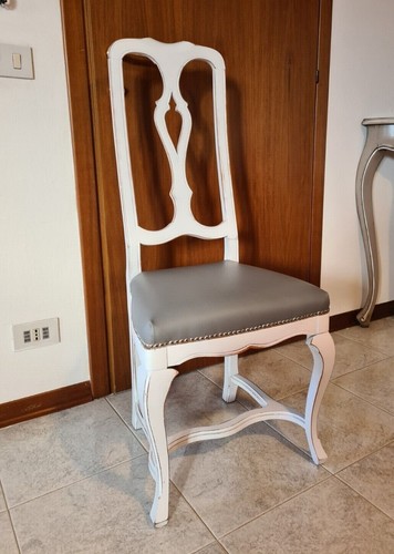 Sedia legno bianco - legno, shabby